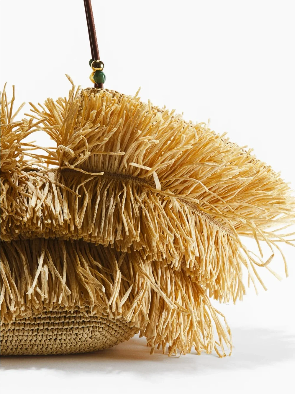 H&M Fringed Straw Shopper - Picture 5 of 5